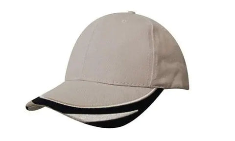 Headwear Bhc W/peak Trim & Fmbroidery Cap X12 - 4072 - Allsorts Workwear