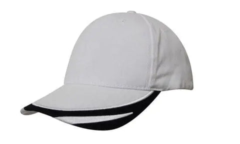 Headwear Bhc W/peak Trim & Fmbroidery Cap X12 - 4072 - Allsorts Workwear