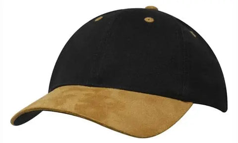 Headwear Brushed Heavy Cotton W/suede Peak X12 - 4200 - Allsorts Workwear