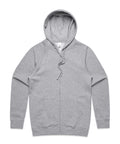 As Colour Casual Wear GREY MARLE / XSM As Colour Men's official zip hoodie 5103