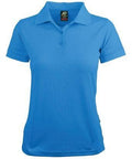 Aussie Pacific Ladies Lachlan Polo Shirt 2314 Casual Wear Aussie Pacific Cyan 6 