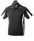Aussie Pacific Men's Eureka Polo Shirt 1304 Casual Wear Aussie Pacific Black/White/Ashe S 