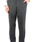 Aussie Pacific Flat Front Men's Trousers 1800 Corporate Wear Aussie Pacific Charcoal 72R 