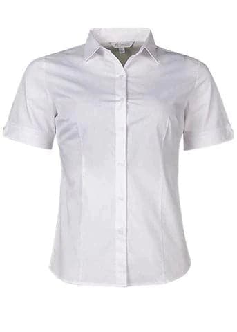 Aussie Pacific Ladies Short Sleeve Work Shirt 2903S Corporate Wear Aussie Pacific White 4 