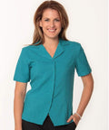 Benchmark Corporate Wear Teal / 6 BENCHMARK Women's CoolDry Short Sleeve Overblouse