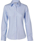 Benchmark Corporate Wear Blue / 6 BENCHMARK Women's Fine Twill Long Sleeve Shirt M8030L