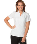 Benchmark Corporate Wear White / 6 BENCHMARK Women’s Full Zip Front Short Sleeve Tunic M8636S