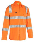 Bisley Workwear Work Wear BISLEY WORKWEAR TAPED BIOMOTION COOL LIGHTWEIGHT  HI VIS SHIRT - LONG SLEEVE BS6016T