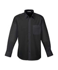 Biz Collection Corporate Wear Black / S Biz Collection Men’s Base Long Sleeve Shirt S10510