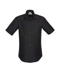 Biz Collection Corporate Wear Black / S Biz Collection Men’s Preston Short Sleeve Shirt S312ms