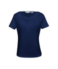 Biz Collection Corporate Wear Midnight Blue / 6 Biz Collection Women’s Ava Drape Knit Top K625ls