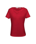 Biz Collection Corporate Wear Red / 6 Biz Collection Women’s Ava Drape Knit Top K625ls