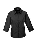 Biz Collection Corporate Wear Black / 6 Biz Collection Women’s Base 3/4 Sleeve Shirt S10521