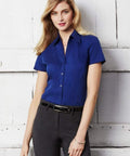 Biz Collection Corporate Wear Biz Collection Women’s Metro Short Sleeve Shirt Lb7301