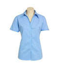 Biz Collection Corporate Wear Sky / 6 Biz Collection Women’s Metro Short Sleeve Shirt Lb7301