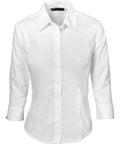 DNC Workwear Corporate Wear White / 6 DNC WORKWEAR Ladies Premier Stretch Poplin 3/4 Sleeve Business Shirt 4232