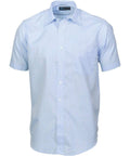 DNC Workwear Corporate Wear Light Blue / 37 DNC WORKWEAR Men’s Tonal Stripe Short Sleeve Shirt 4155