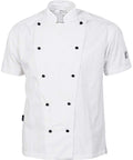 DNC Workwear Hospitality & Chefwear White / XS DNC WORKWEAR Cool-Breeze Cotton Short Sleeve Chef Jacket 1103