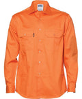 DNC Workwear Work Wear DNC WORKWEAR Cool-Breeze Cotton Long Sleeve Work Shirt 3208