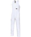 DNC Workwear Work Wear White / 77R DNC WORKWEAR Cotton Drill Action Back Overall 3121