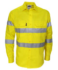 DNC Workwear Work Wear Yellow / S DNC WORKWEAR Hi-Vis Bio-Motion Taped Shirt 3977