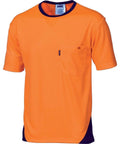 DNC Workwear Work Wear Orange/Navy / XS DNC WORKWEAR Hi-Vis Cool-Breathe Short Sleeve Tee 3711