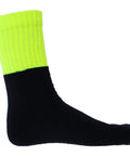 DNC Workwear Work Wear Yellow/Black / 2-5 DNC WORKWEAR Hi-Vis Two-Tone Acrylic 3 Pack Work Socks S123