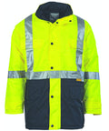 DNC Workwear Work Wear Yellow/Navy / S DNC WORKWEAR Hi-Vis Two-Tone Quilted Jacket with 3M Reflective Tape 3863