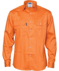 DNC Workwear Work Wear Orange / S DNC WORKWEAR Patron Saint Flame Retardant Long Sleeve Drill Shirt 3402