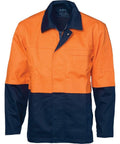 DNC Workwear Work Wear Orange/Navy / S DNC WORKWEAR Patron Saint Flame Retardant Two-Tone Drill Welder’s Jacket 3431