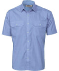 DNC Workwear Work Wear Chambray / XS DNC WORKWEAR Polyester Cotton Short Sleeve Work Shirt 3211