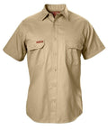 Hard Yakka Short Sleeve Cotton Drill Work Shirt Y07510 Work Wear Hard Yakka Khaki (KHA) XS 