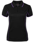 Jb's Wear Casual Wear Black/Purple / 8 JB'S Women’s Piping Polo 7LPI