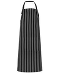 Jb's Wear Hospitality & Chefwear Black/White / BIB 86 x 93cm JB'S Bib Striped Apron 5BS