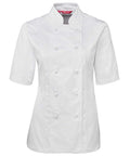 Jb's Wear Hospitality & Chefwear White / 6 JB'S Women’s Short Sleeve Chef's Jacket 5CJ21