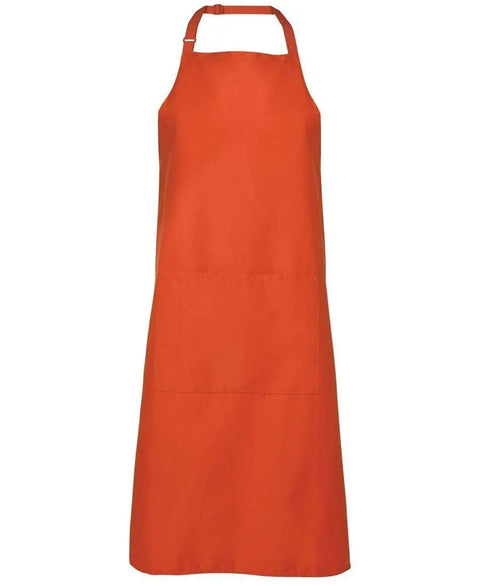 Jb's Wear Hospitality & Chefwear Orange BIB 86x93cm / 86 x 50cm JB'S Chef/Hospitality Apron with Pocket 5A