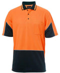 Jb's Wear Work Wear Orange/Navy / XS JB'S Hi-Vis Short Sleeve Gap Polo 6HVGS