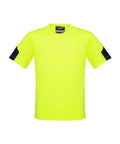 SYZMIK Men’s Hi Vis Squad T-Shirt ZW505 Work Wear Syzmik Yellow/Navy XS 