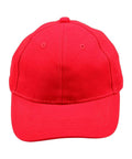Winning Spirit Active Wear Red / 42cm-56cm Kids Brushed Cotton Cap H1055