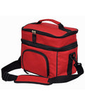 Winning Spirit Active Wear Red/Black / "(w)28cm x (h)25cm x (d)18cm Capacity: 12.6 Litres" Travel Cooler Bag - Lunch/picnic B6002