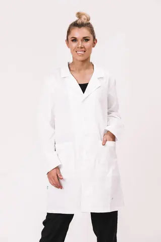 white lab coat