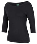 C Of C Ladies 3/4 Sleeve Boat Neck Tee 1BT3 - Flash Uniforms 