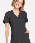 Cherokee Original Women's Mock Wrap Scrub Top WW650  Simply Scrubs Australia