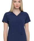 Dickies EDS Essentials Women's Mock Wrap Scrub Top DK625  Simply Scrubs Australia