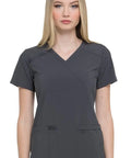 Dickies EDS Essentials Women's Mock Wrap Scrub Top DK625 - Allsorts Workwear