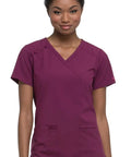 Dickies EDS Essentials Women's Mock Wrap Scrub Top DK625  Simply Scrubs Australia