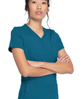 Dickies Balance Women's Knitted Panel Scrub Top DK875  Simply Scrubs Australia
