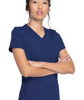 Dickies Balance Women's Knitted Panel Scrub Top DK875  Simply Scrubs Australia