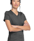 Dickies Balance Women's Knitted Panel Scrub Top DK875 - Allsorts Workwear