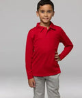 Aussie Pacific Botany Kids Long Sleeve Polo Shirt 3316 Casual Wear Aussie Pacific   